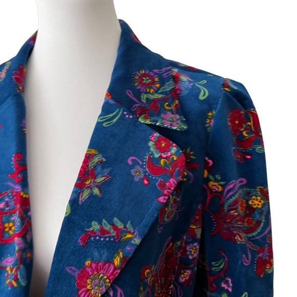 Modcloth XL Jacket Blazer Corduroy Retro Gift Stretch Boho 70s Cottage Holiday - Picture 15 of 17